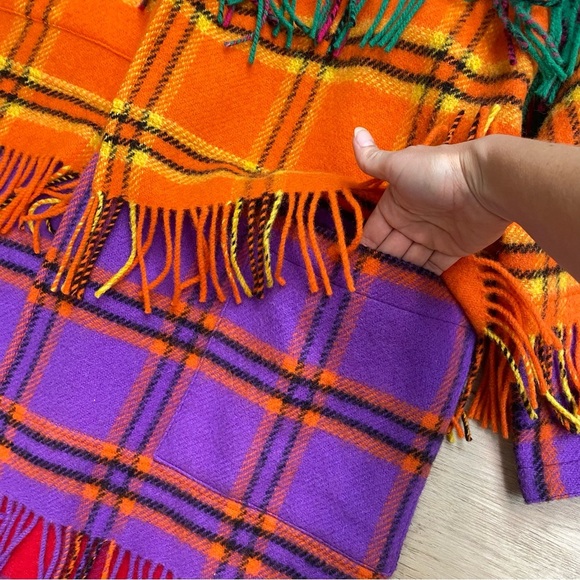 Vintage Couture Jean Charles De Castelbajac Wool Fringe Overcoat Ko & Co Deigner - Picture 5 of 16